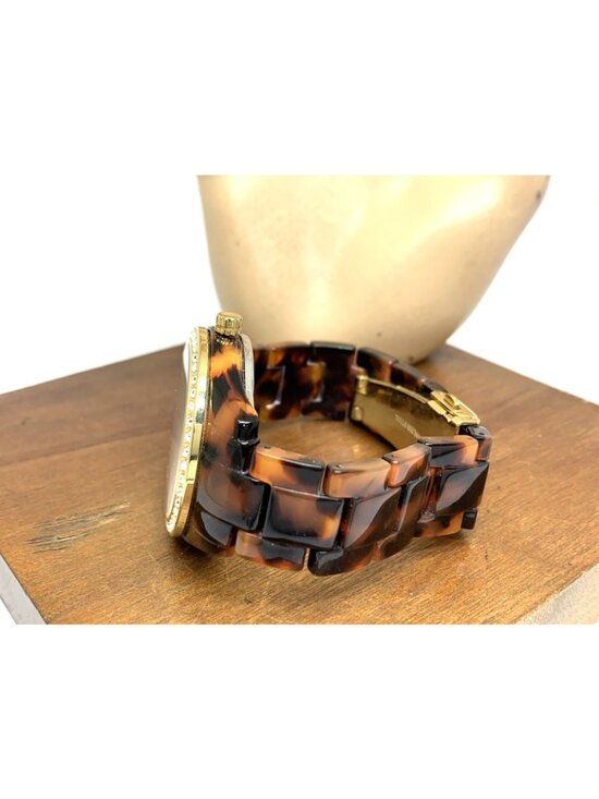 Fossil Women\'s Watch ES2795 Stella Quartz Gemmed Gold Tortoise Shell 37mm main image 4